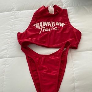 Original Hawaiian Tropic Vintage Model Swimsuit. Perfect Condition